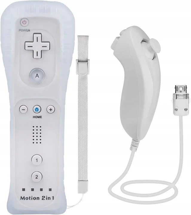 KONTROLER do Wii Motion Plus Nunchuck zamiennik BIAŁY 1kpl TechKen KONTROLER do Wii Motion Plus Nunchuck zamiennik BIAŁY 1kpl TechKen - Akcesoria