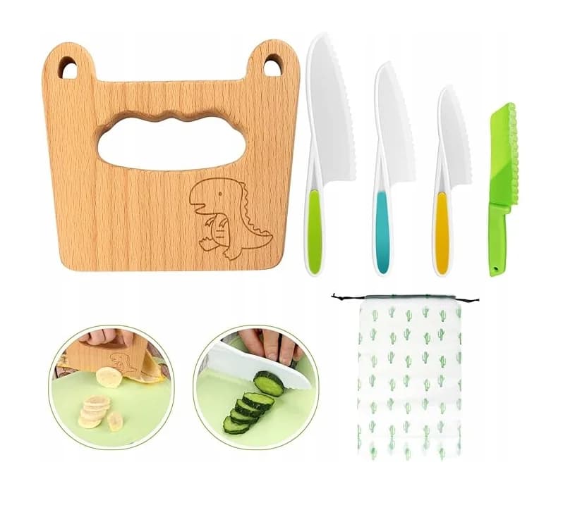 Zestaw noży kuchennych dla dzieci Goodchef 5-częściowy Zestaw noży kuchennych dla dzieci Goodchef 5-częściowy - Goodchef Zabawki