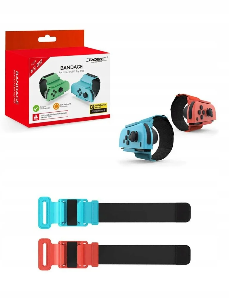 2x Opaska pasek na rękę do Joy-Con Nintendo Switch NS opaski na ręce 2x Opaska pasek na rękę do Joy-Con Nintendo Switch NS opaski na ręce - Akcesoria